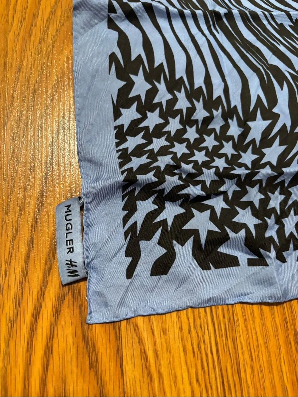 Mugler H&M Swirling-star Silk Scarf